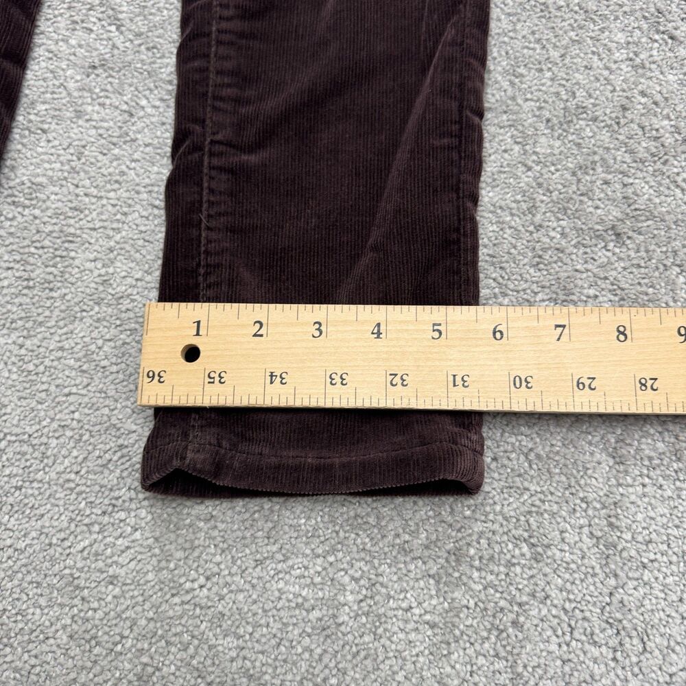 BlankNYC Mid Rise Slim Fit Corduroy Pants Womens 28 Dark Brown 5-Pocket Stretch - Picture 12 of 16